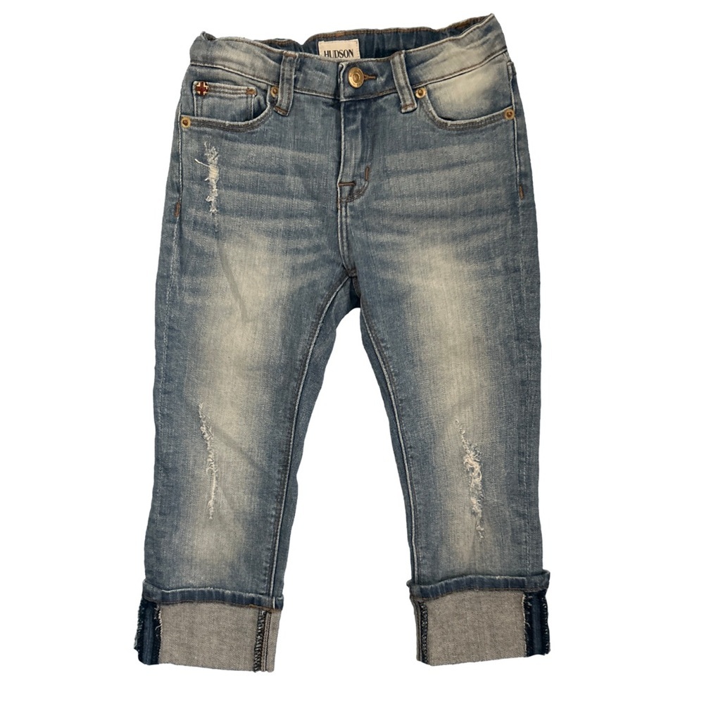 Hudson Distressed Blue Denim Jeans 6